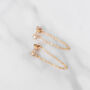 14k Gold Filled Chain Wrap Studs, thumbnail 2 of 8