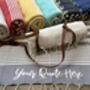 Personalised Towel And Leather Strap Gift For Her, thumbnail 3 of 8
