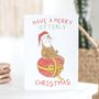'A Merry Otterly Christmas' Otter Christmas Card, thumbnail 5 of 5