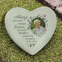 Personalised Floral Photo Upload Memorial Resin Heart, thumbnail 1 of 5