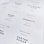 8cm X 8cm White Personalised Kitchen Jar Labels, thumbnail 2 of 5