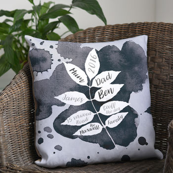 Graphic Family Tree Cushion, 2 of 2
