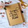 Call It A Plan Personalised Notebook, thumbnail 1 of 2