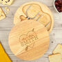 Personalised 'Heart And Arrow' Wedding Cheese Board Set, thumbnail 1 of 7