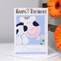 Personalised Farm Cow Age Birthday Card, thumbnail 4 of 9