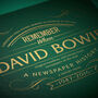 David Bowie Personalised Gift Music Legend Book, thumbnail 1 of 12