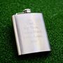 Personalised Leather Golf Hip Flask Gift Set, thumbnail 5 of 5