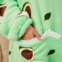 Giant Thick Fluffy Mummy And Me Avocado Hoodie Blankets, thumbnail 5 of 7