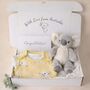 New Baby Koala Spring Summer Dungarees Gift Set, thumbnail 1 of 10