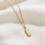 Textured Personalised Tag Necklace, thumbnail 5 of 9
