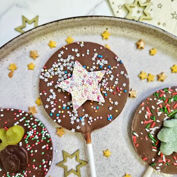 Christmas Milk Chocolate Lollipop Set, 3 of 4