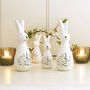 Meadow Flower Ceramic Rabbit Decoration, thumbnail 1 of 2
