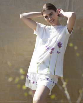 Lavender Fairtrade Cotton Pyjama Set, 4 of 4