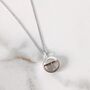 The Orb Clear Quartz April Birthstone Necklace, Silver, thumbnail 3 of 7