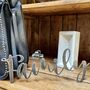 'Family' Metal Word Sign Wall Art Decoration, thumbnail 8 of 9
