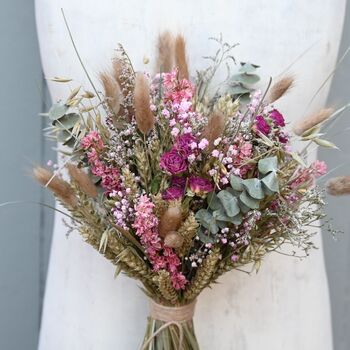 Wedding Dried Flower Bouquet Meadow Pinks Middle, 3 of 5