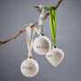 Personalised Ceramic Christmas Baubles, thumbnail 1 of 5