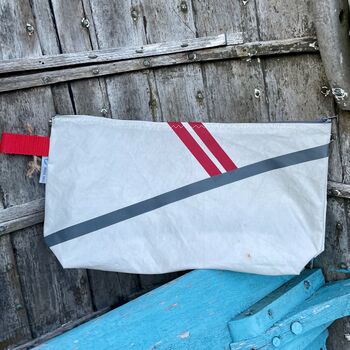 No1 Large Upcycled Versatile Sailcloth Pouch, 3 of 7