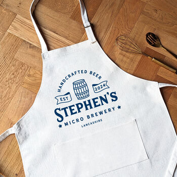 Personalised Brewery Apron Gift For Dad, 3 of 3