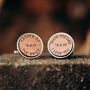 Father Of The Bride Wooden Wedding Thank You Cufflinks, thumbnail 3 of 7
