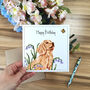 Personalised Dog And Butterfly Birthday Card, thumbnail 1 of 5