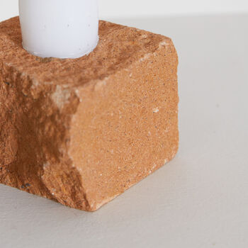 Rough Cut Natural Stone Candlestick, 3 of 3