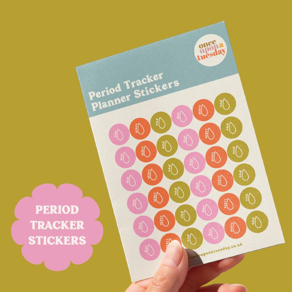 Period Tracker Planner Stickers, 1 of 3