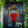 Christmas Wreath With Traditional Scent And Bow 20 Inch, thumbnail 10 of 11