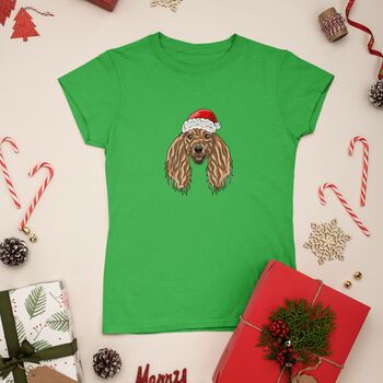 Personalised Christmas Afghan Hound Owner T Shirt, 4 of 12