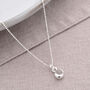Gem Dot Crystal April Birthstone Necklace, thumbnail 2 of 4