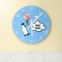 Personalised Penguin Nursery Wall Clock, thumbnail 2 of 2