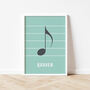 Quaver Note Print | Music Theory Poster, thumbnail 3 of 10