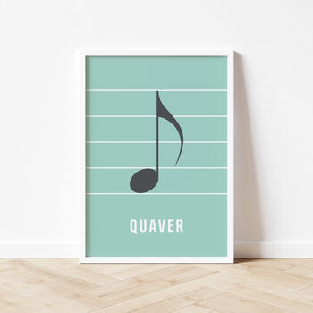 Quaver Note Print | Music Theory Poster, 3 of 10