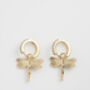 Dragonfly Crystal Earrings, thumbnail 4 of 9