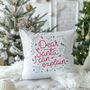 “Dear Santa, I Can Explain” Christmas Cushion, thumbnail 3 of 4