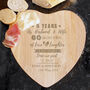 Personalised 5th Anniversary Heart Chopping Board, thumbnail 1 of 4