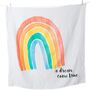 Rainbow Swaddle Blanket Milestone Cards Baby Gift Set, thumbnail 5 of 8