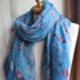 Personalised Or Monogrammed Faded Bird Print Scarf, thumbnail 6 of 12