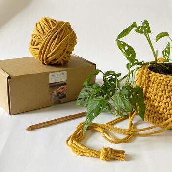 Digital Crochet Plant Pot Workshop And Craft Kit, 4 of 11