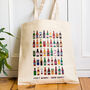 Illustrated Beer Tote Bag, thumbnail 1 of 3