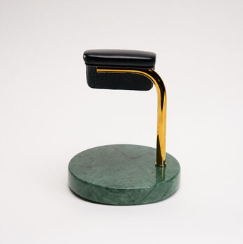 Verde Guatemala Marble Watch Stand Gold, 4 of 8