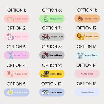 33 Personalised Iron On Clothing Name Labels | Custom School Uniform Tags, 2 of 4