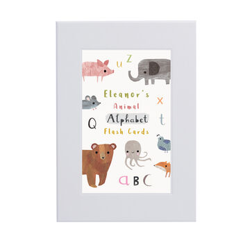Personalised Animal Alphabet Flash Cards, 3 of 9