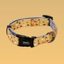 Mustard Been Love, Yellow Adjustable Dog Collar, thumbnail 1 of 4