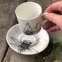 Fine China Coffee Can And Saucer, thumbnail 2 of 5