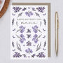 Happy Mother's Day Nana Purple Floral Card, thumbnail 1 of 2