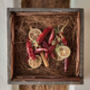 Dried Chilli Lime Wall Art Frame, thumbnail 1 of 6