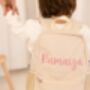 Child's Personalised Embroidered Italic Name Rucksack Perfect For Nursery, thumbnail 2 of 5