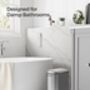 Ten Litre Pedal Bathroom Bin With Soft Close Lid, thumbnail 3 of 7