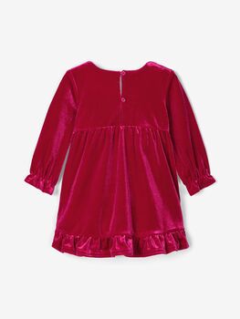 Owe Red Long Sleeve Velour Dress, 2 of 3